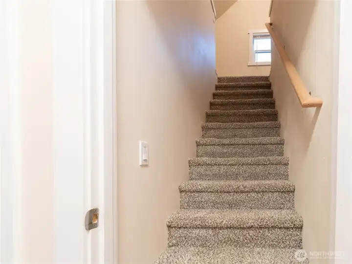 But wait....there's more! Stairs lead to bonus room/flex space!