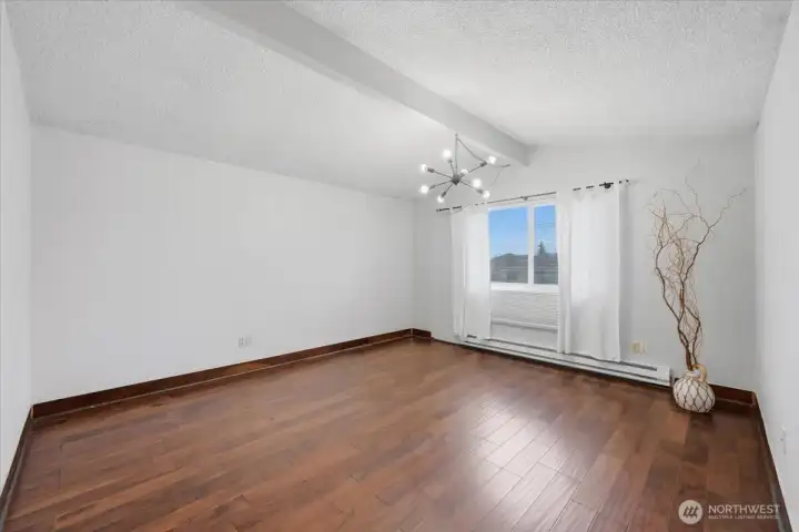 Living room. Double pane windows through-out