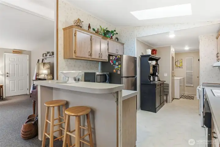 Kitchen with Skylight.