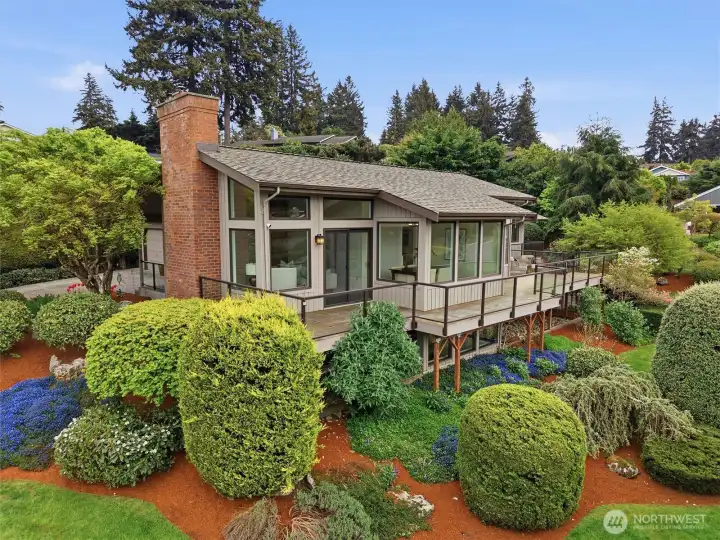Marine Hills setting with privacy and generous lot size