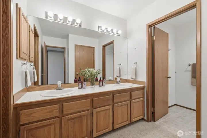 Lower level bathroom (virtually staged)