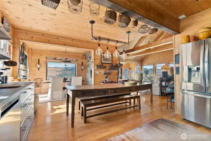 A bright country kitchen