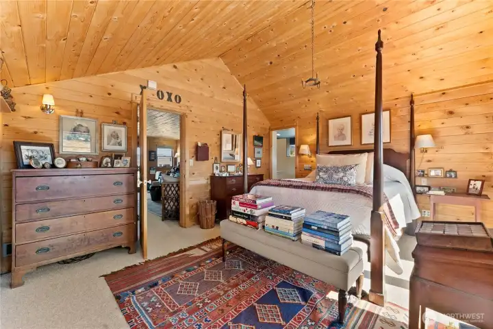 Primary bedroom, located upstairs.