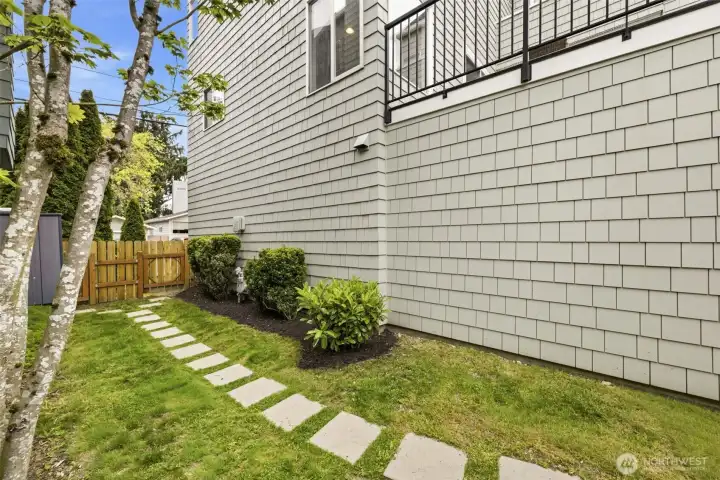 Side yard.