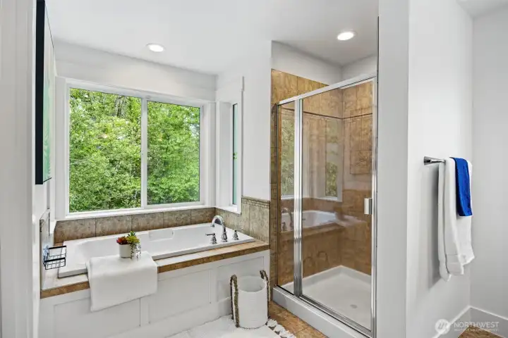 No need to keep pulling blinds as nature is your neighbor here