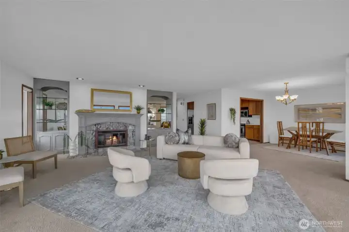 Spacious living room with open concept Spacious living room with open concept