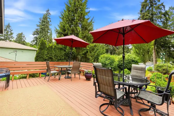 Backyard Deck.