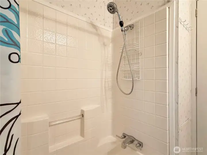 The tankless water heater means endless showers for everyone! Within reason, of course...