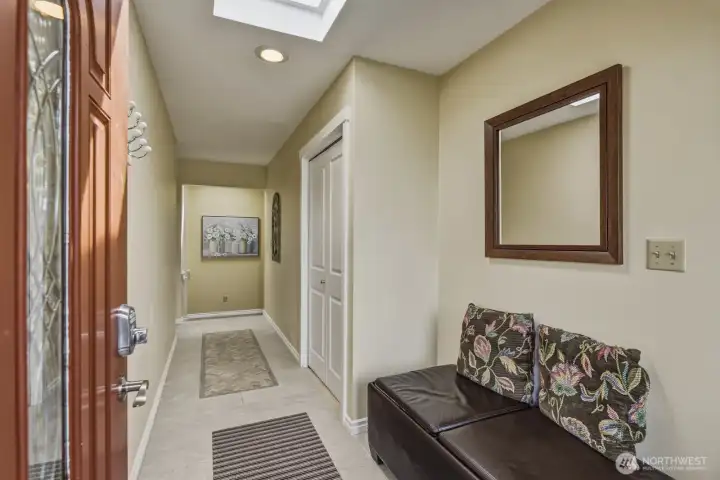 Another view of entry with guest closet to the right. Another view of entry with guest closet to the right.