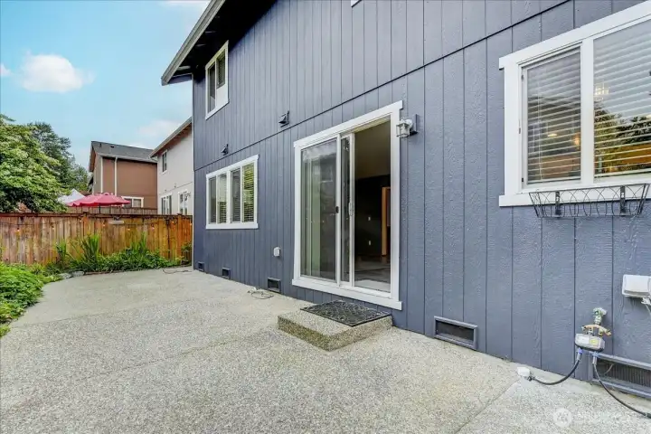 expanded patio