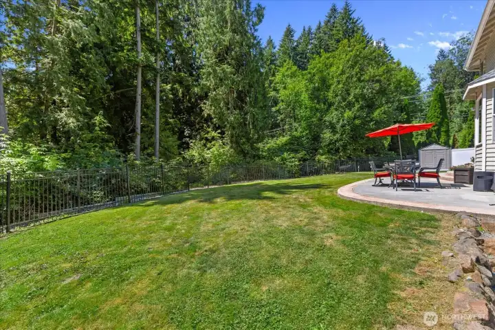 Fully Fenced Backyard