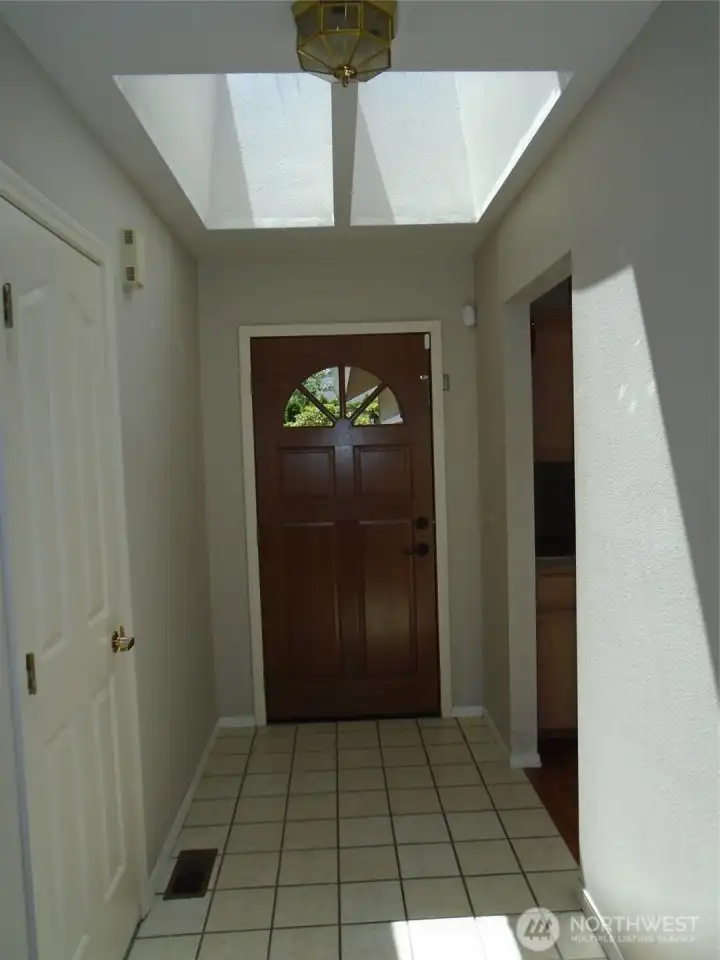 Entry w/skylights