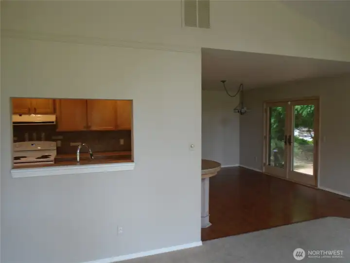 Pass through from kitchen