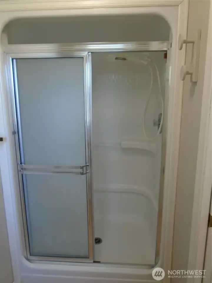 Shower in Primary bathroom