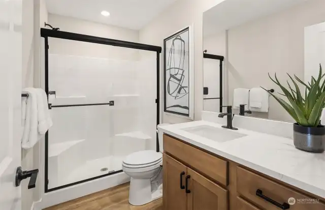 Downstairs shower and bathroom