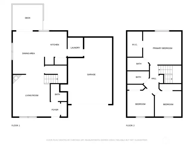 Floor plans help make planning easy!