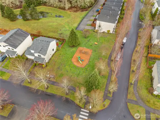 Take a quick stroll to the playground or continue on throughout the neighborhood.