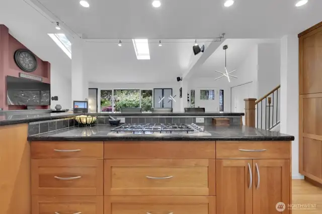 Custom cabinets.