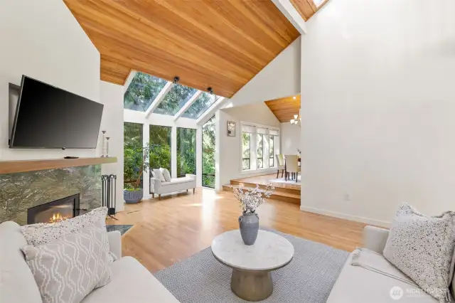 Spacious formal living that opens to the formal dining.