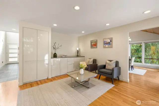 Another look at the family room/kitchen nook .