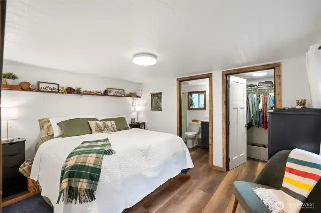 Primary bedroom large enough for a king bed!