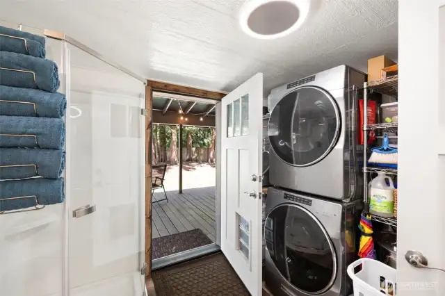 Laundry room & second entrance to the deck!