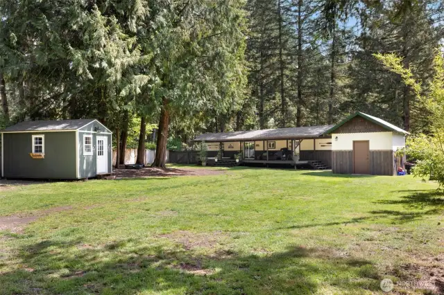 Don't miss the bunkhouse & the home office shed!