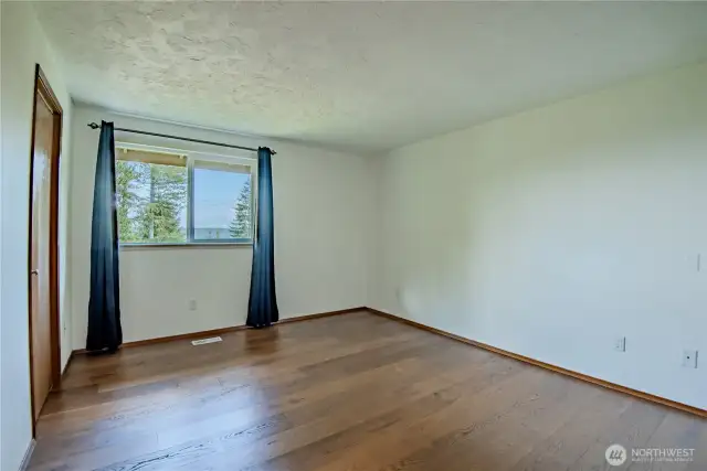 Primary Bedroom with views of Hood Canal!
