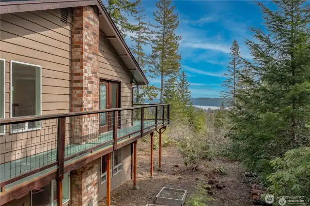 View of Hood Canal from the wrap around deck!