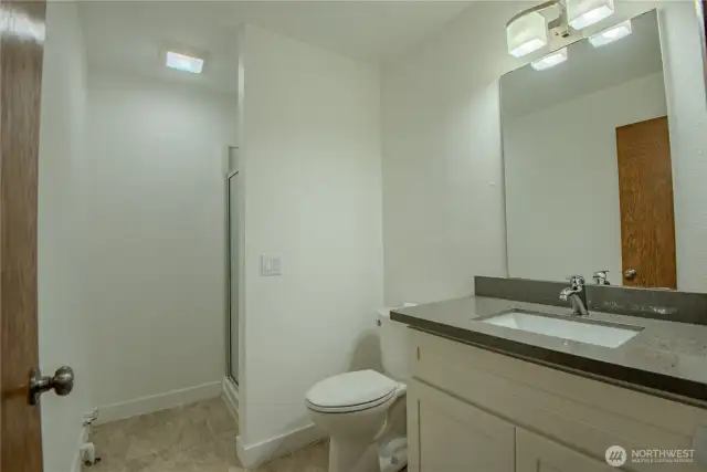 Lower level 3/4 bath