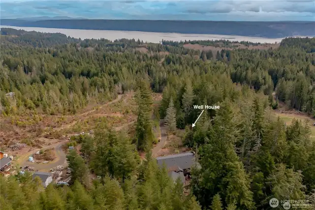 Outstanding setting with incredible views and privacy - there's a lower drive way that leads to the private well-house on the way up to the house