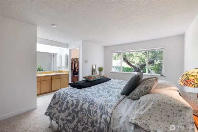 Tons of natural light in the primary bedroom