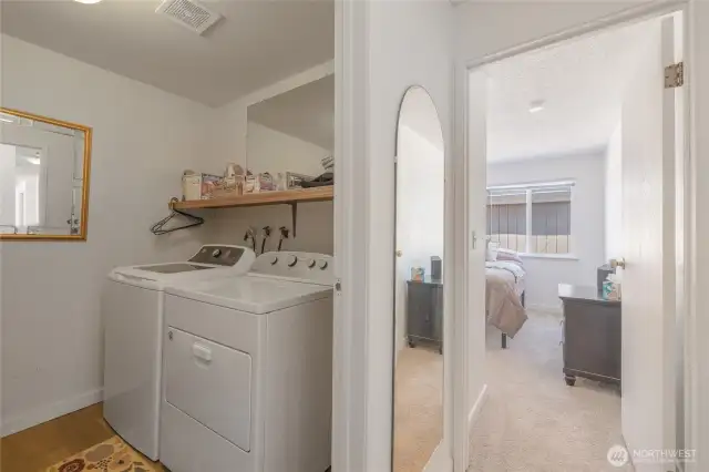 Spacious laundry room with tons of storage