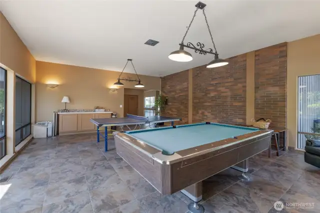 Clubhouse has a pool table or ping pong table so you can challenge your friends or neighbors