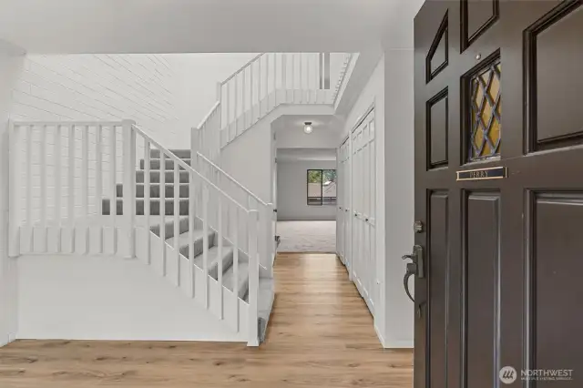 Welcoming entry showcasing the brand new floors.