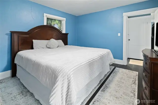 Second main floor bedroom looking from Jack and Jill bath