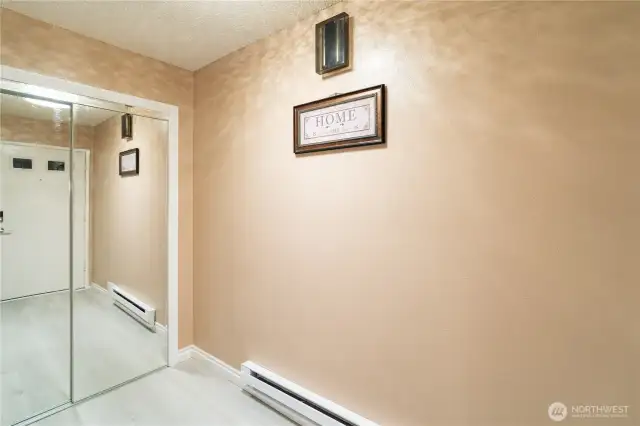 Main Floor Closet with new Mirrors.