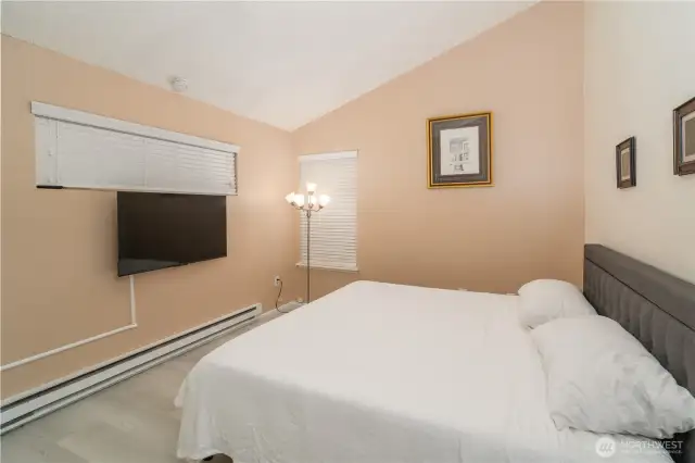 Main Level Bedroom with TV installed & new bedroom set.