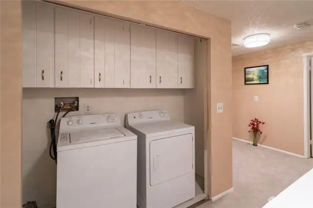New Washer and Dryer with new Waterproof Flooring