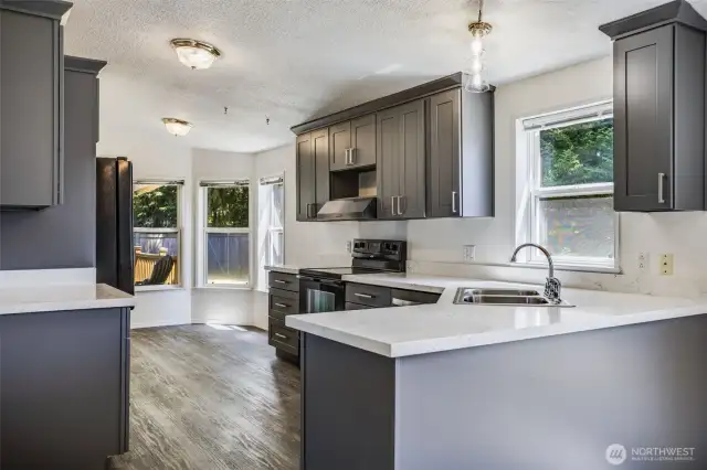 The heart of the home, a beautiful updated kitchen.