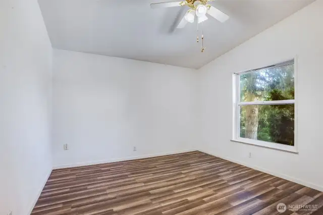 Shown here is the spacious third room.