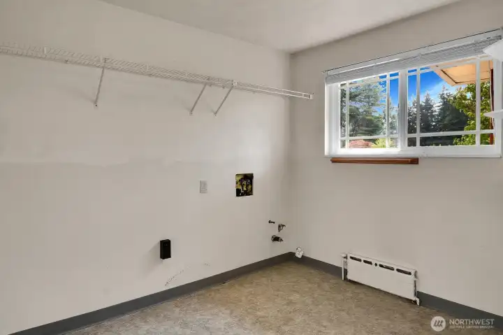 Utility room located on first floor.