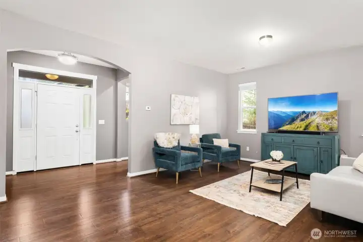 Living Room and Front Entry