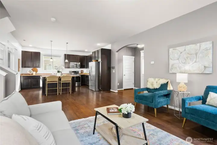Living Room and Kitchen