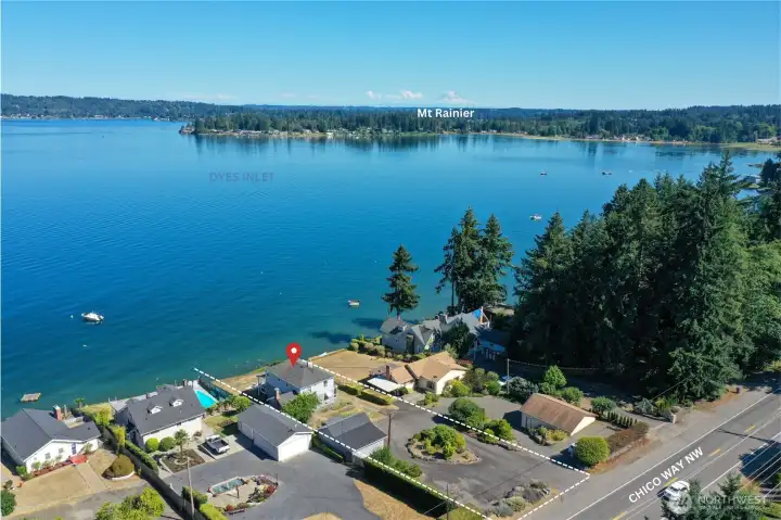 Approximate layout with view towards Mt Rainier