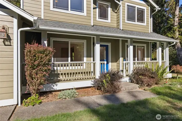 Darling Juliette front porch adds great character to the exterior front of the home.