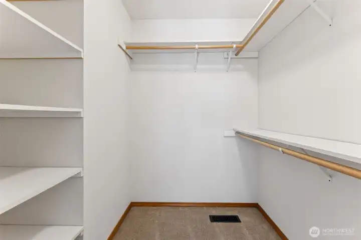 Primary closet