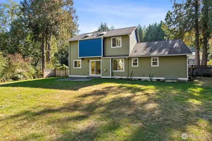 Oversized back yard! Possibilities are endless back here!