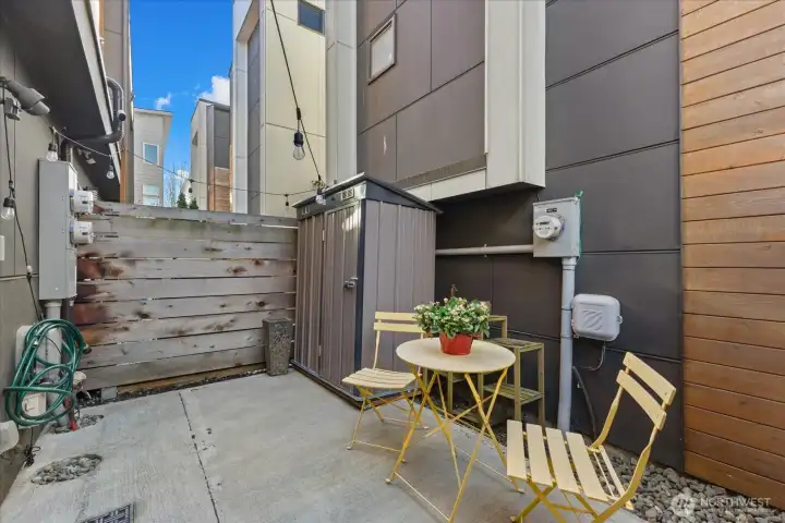 Private Patio off lower bedroom