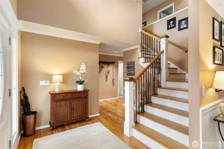 Spacious front entry